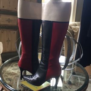 Kate Spade Looker Tri-Color Boots